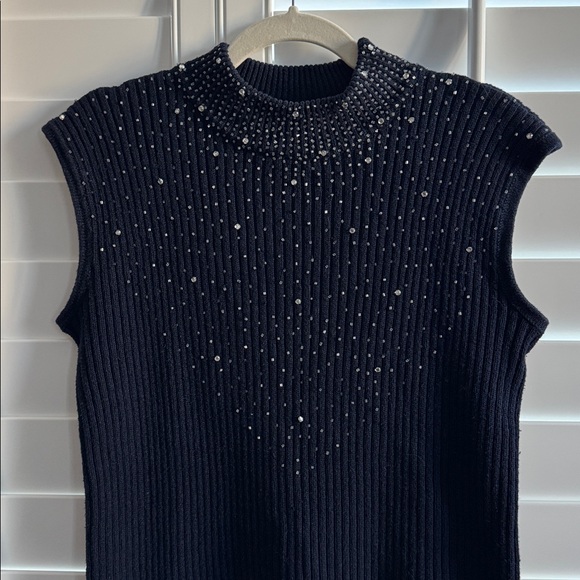 Maurada navy embellished sweater - Picture 2 of 4